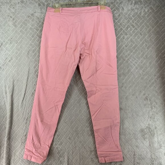 Honey Womans 30 Chino Pants Pink Ankle Tapered Leg Low Rise Stretch Barbiecore - Picture 11 of 15
